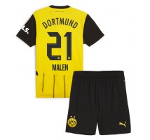 Borussia Dortmund Donyell Malen #21 Koszulka Podstawowa dzieci 2024-25 Krótki Rękaw (+ krótkie spodenki)